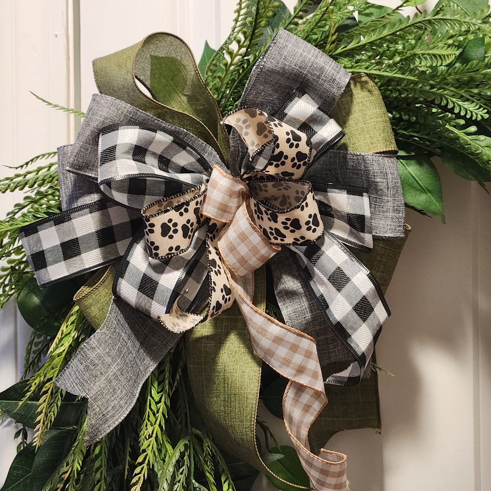 18" Sawgrass Grapevine All Season Wreath - Interchangeable Bows - Picture 3 of 4